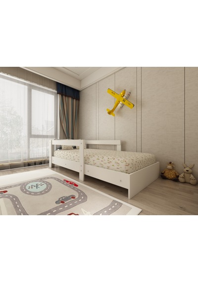 Herseycik Ninnimo Montessori 90X190 Yatak Uyumlu Mdf Karyola My7-1 Beyaz