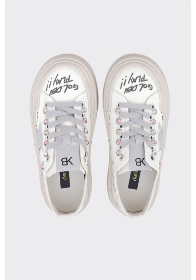 Derinet Yüksek Taban Kadın Sneaker Bej Bej