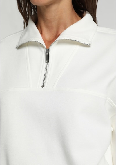 Colin's Colins Regular Fit Fermuarlı Düz Kadın Beyaz Sweatshirt Cl1080743 Q1.v2 Ofw