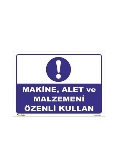 Makina Ve Malzemeni Özenli Kullan - Isg Levhası 35 X 50 Cm Dekota 3 Mm