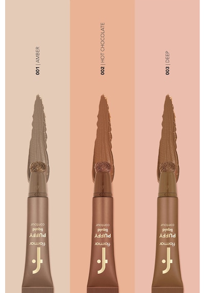 Flormar Puffy Liquid Hafif Yapılı & Sünger Aplikatörlü Yoğunluğu Ayarlanabilir Likit Kontür 002 Hot Chclate