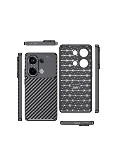Redmi Note 13 4g Kılıf Tchs Negro Silikon Kapak-siyah Siyah