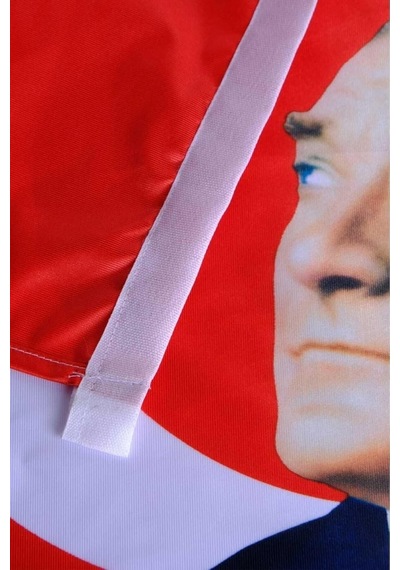 Zc Bayrak Atatürk Baskılı Türk Bayrağı 70x105 Cm Raşel Kumaş Dijital Baskı Diğer