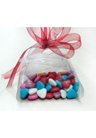 Asetat Kutu Şeffaf Bohça 3x3x3 Cm 50 Adet