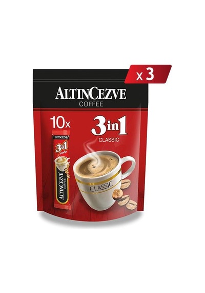 Altıncezve 3ü 1 Arada Tek İçimlik Classic Kahve 3'lü 10 x 15 G