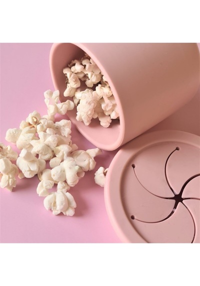 Hamhüp Atıştırmalık Kabı Ve Pipetli Bardak Pinky Pink/velvet Rose