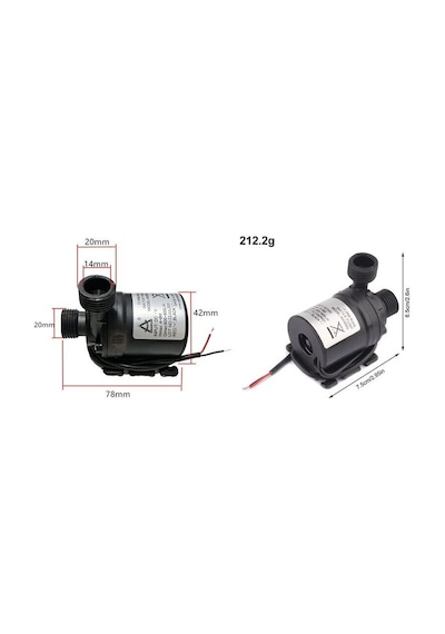 Dc 12v Fırçasız Motor Dalgıç Su Pompası Aw500s - 800l/h