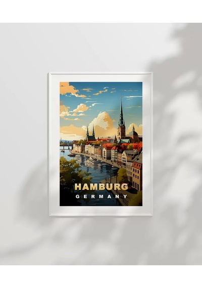 Çerçevesiz Poster Kuzeyin İncisi Hamburg