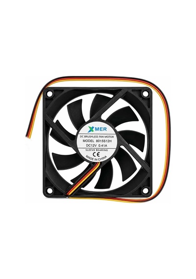 80x80x15mm 12v 0.41a 3p Xmer 8cm Fan 3 Uçlu