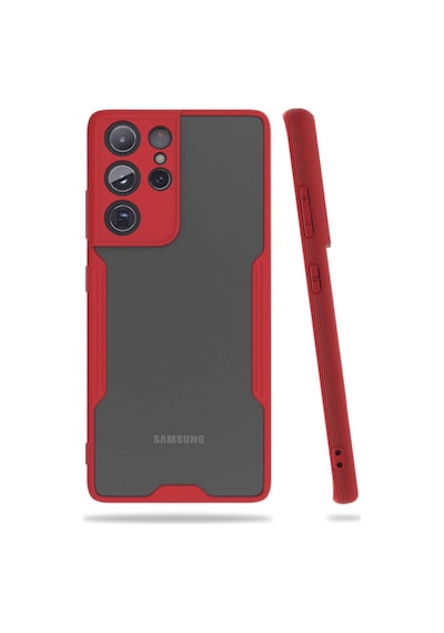 Galaxy S21 Ultra Kılıf Zore Parfe Kenarları Pastel Renk Silikon