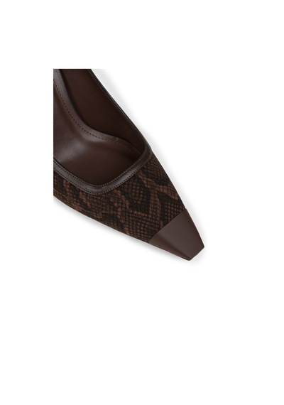 Deery Kadın Kahverengi Yılan Desenli Stiletto - V0130zkhvm01 Kahverengi