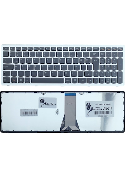Lenovo Uyumlu PK130T22A25, PK130YB3A00 Klavye (Siyah)