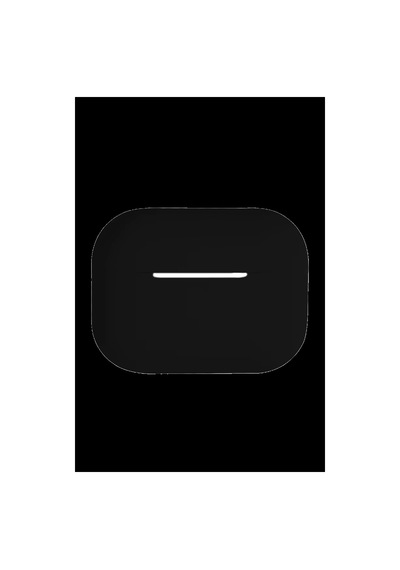 Apple Uyumlu Airpods Pro 3 3.nesil Soft Silikon Kılıf - Siyah Düz Renkli