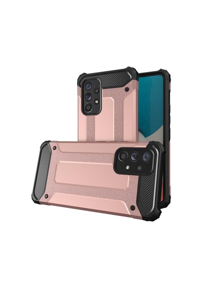 Noktaks - Galaxy Uyumlu A53 5g Uyumlu - Kılıf Çift Katman Zırh Tank Crash Military Kapak - Rose Gold - T20819 Rose Gold