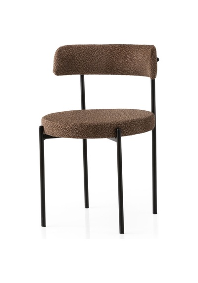 Talin Masa, Rolls Metal Sandalye, Selenity, 120x70 Cappuccino