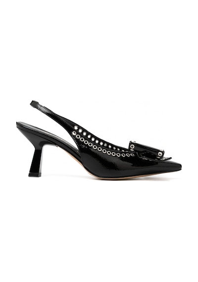 Topuklu/ Stiletto Kadın 3063041 O Nacree Naplack Nero Silver Nero Silver