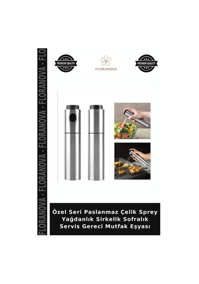 Özel Seri Paslanmaz Çelik Sprey Yağdanlık Sirkelik Sofralık Servis Gereci Mutfak Eşyası Çok Renkli