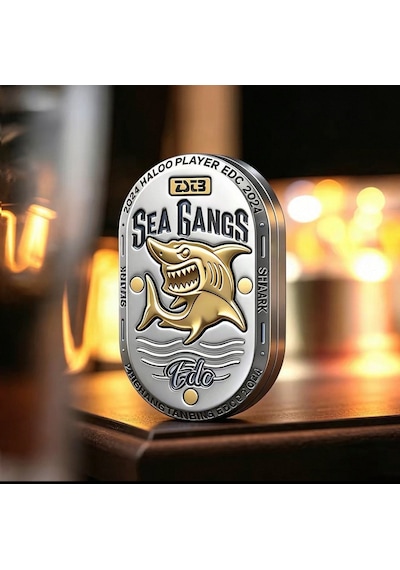 Shark Edc Slider Yeni Nesil Premium Stres Çarkı Silver/gold
