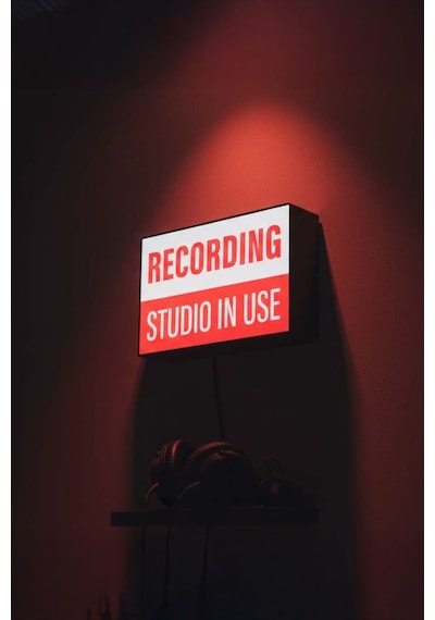 Recording Kayıt Tasarımlı Dekoratif Aydınlatma Çok Renkli