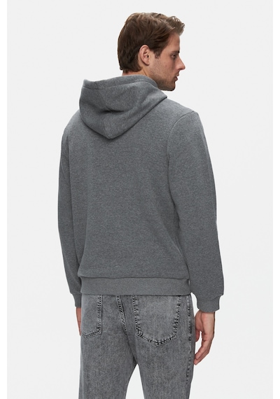 Ucla Jepsen Koyu Gri Kapüşonlu Nakışlı Standard Fit Erkek Sweatshirt Koyu Gri