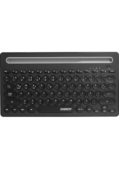 Everest KB-BT84 Bluetooth Ultra İnce + Şarjlı Q Mac/Win/Android/Uyumlu iOS  Kablosuz Klavye