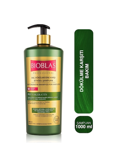 2 Adet Bioblas Şampuan 1000 Ml Saç Dökülmesine Karşı Phytokeratin