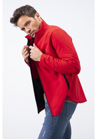 Tommylife Tommy Life Kırmızı Fermuarlı Dik Yaka Su Ve Rüzgar Geçirmez Softshell Erkek Mont - 88050 Kırmızı