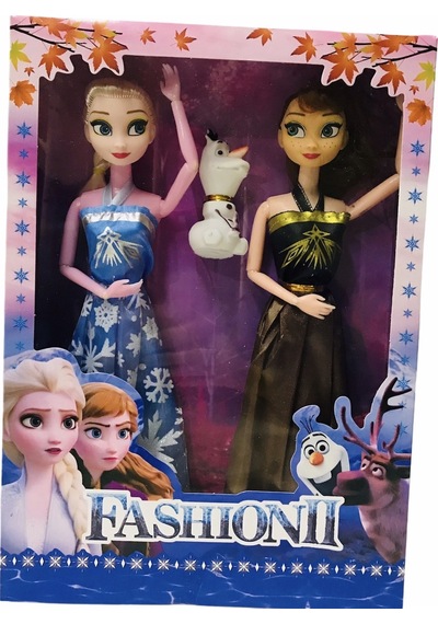 Frozen Elsa Anna 2 Li Eklemli Oyuncak  Bebek