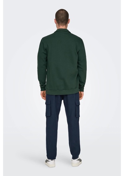 Only & Sons Erkek Onsrıley Yarım Fermuar Yakalı Sweatshirt 22030160 Koyu Yeşil Koyu Yeşil Only & Sons Erkek Onsrıley Yarım Fermuar Yakalı Sweatshirt 22030160 Koyu Yeşil Koyu Yeşil