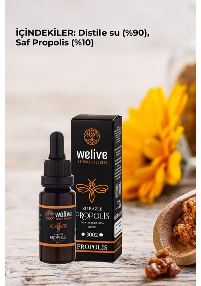 Su Bazlı Propolis Damla Plus 30 Ml %10 Anadolu Propolisi, Alkolsüz