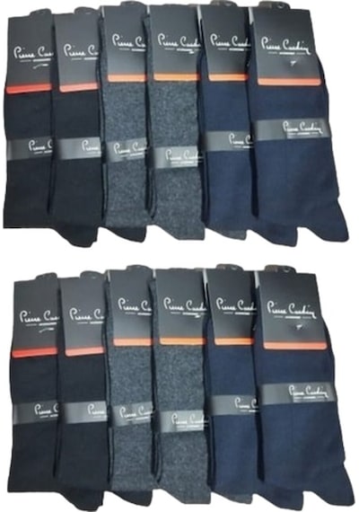 Pierre Cardin 12 Çift Karışık Pamuk Soket Erkek Çorap 40-44
