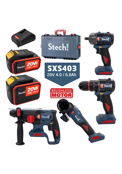 Stechend SXS403 (SX22 + SX35 + SX44 + SX52+ 4Ah + 6Ah) Akülü Set