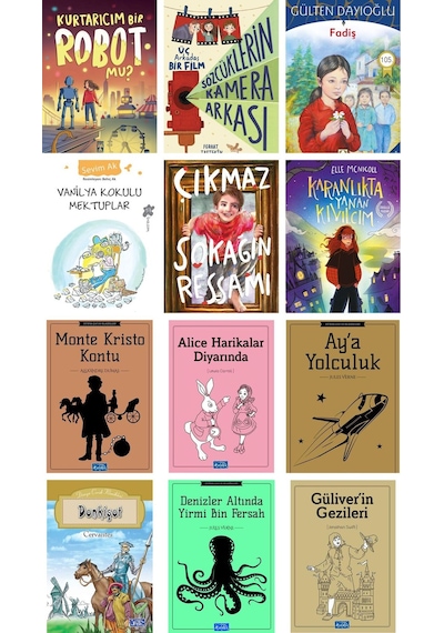 İlk Genç Timaş Çıkmaz Sokağın Ressamı, Fadiş,4,5,6,7.sınıf Okuma Seti 12 Kitap