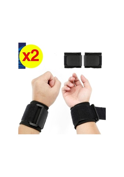 Durastrong Supportive Ayarlanabilir El Spor Bilekliği Bandajı Siyah