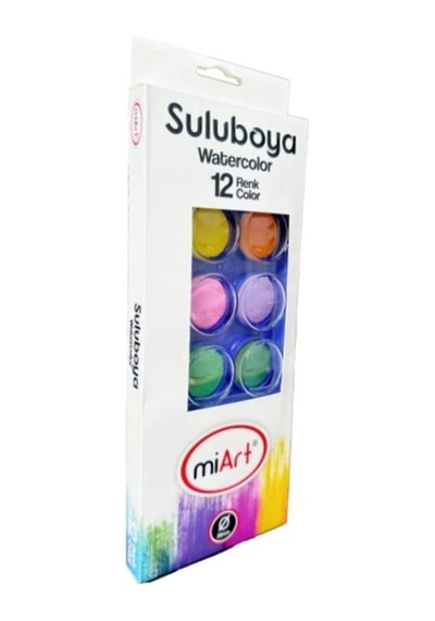 Miart Sulu Boya 28 Mm 12 Renk Karışık
