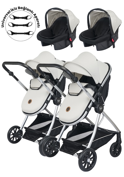 Baby Home 1010 Ayrılıp Birleşebilen Travel Sistem İkiz Bebek Arabası