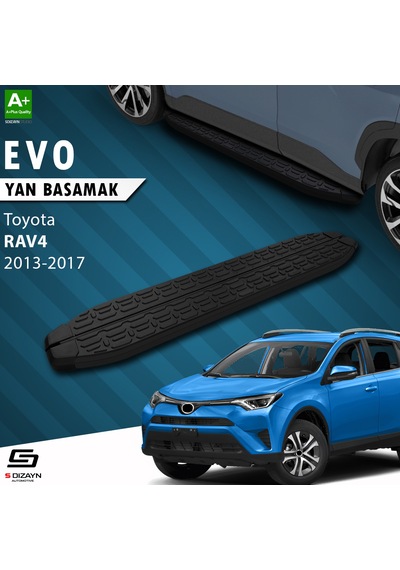 S-dizayn Toyota Rav 4 4 Evo Siyah Yan Basamak 173 Cm 2013-2017