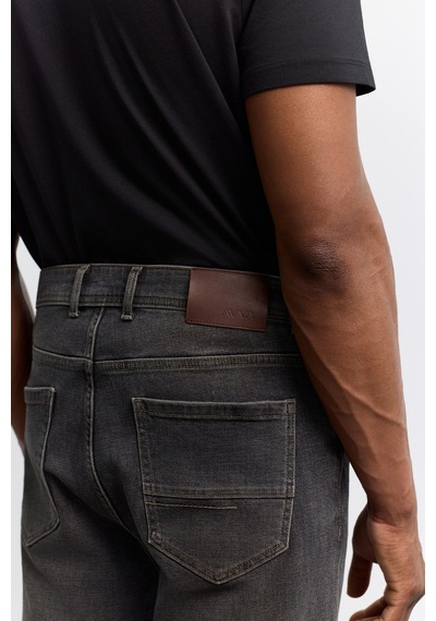 Avva Erkek Antrasit Eskitme Yıkamalı Pamuklu Elastan Madrid Comfort Slim Fit Jean Pantolon A62y3527