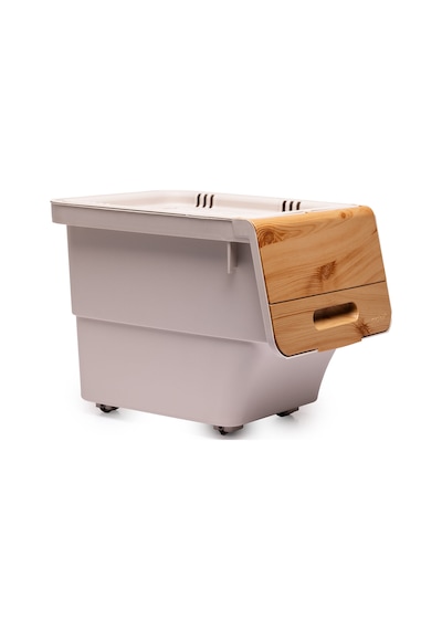 Tekerlekli Bambu Organizer 12 Lt 4 Adet