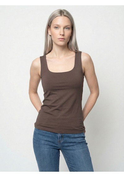 LOFT Slim Fit Kadın Bluz K.kol Lf2043642 Q1.v1 Kahverengi