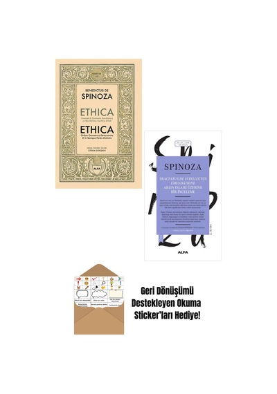 Benedictus De Spinoza 2 Kitap Set / Ethica - Aklın Islahı + Okuma Sticker'ları