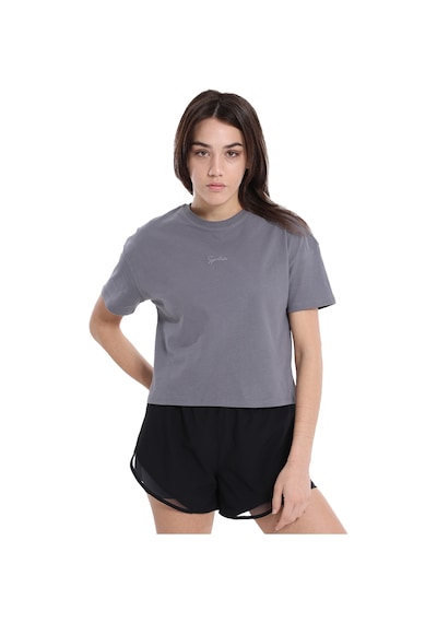 Sportive Ube Kadın Gri Günlük Stil T-shirt 25yk015-ant 1710486 Gri