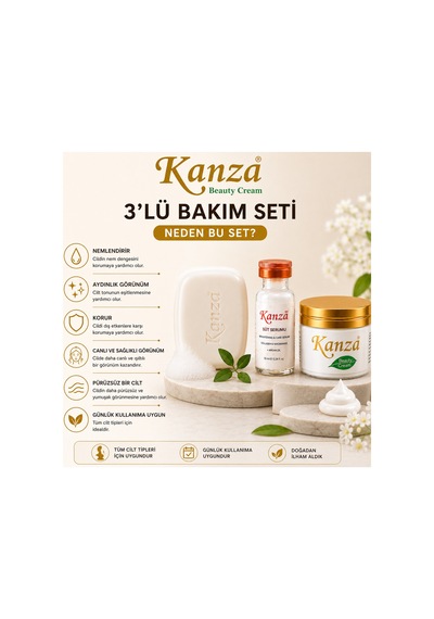 3'lü Bakım Seti Cilt Beyazlatıcı Ve Leke Karşıtı Beauty Cream + Süt Serumu + Sabun - 695206975