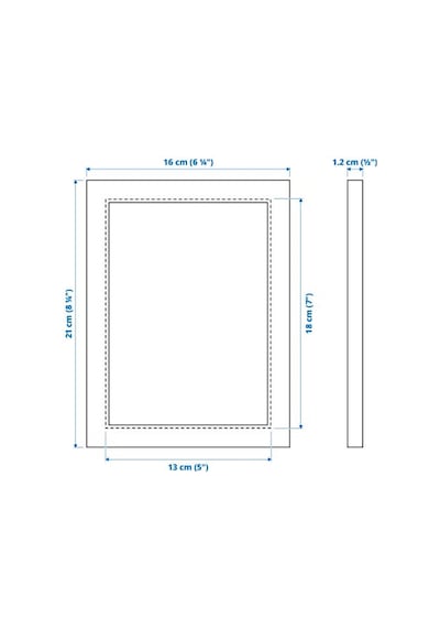 Ikea Fıskbo Fotoğraf Çerçevesi 13 X 18 Cm Mavi