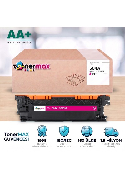 Hp 504a Ce253a Kırmızı Uyumlu Toner Aa Plus / Color Laserjet Cp3525 / Cm3530