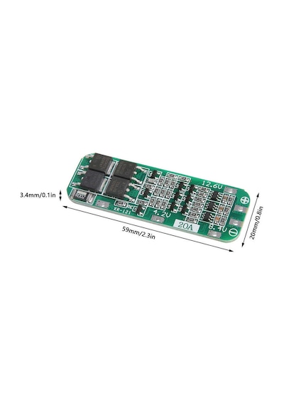3s 12.6v 20a Lipo Hücre Bms Otomatik Kurtarma Lityum Pil Koruma Kartı