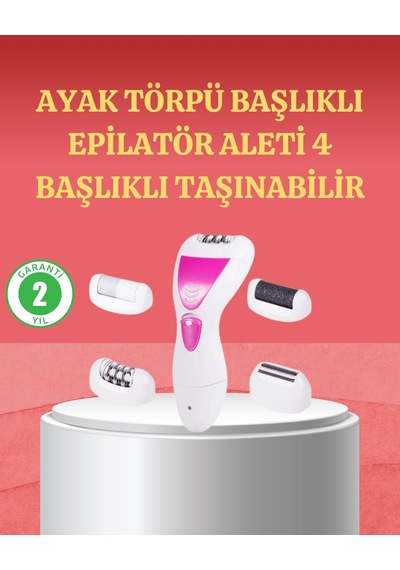 4 Başlıklı Kablosuz Şarjlı Epilasyon Cihazı Mh-hs7635-4374