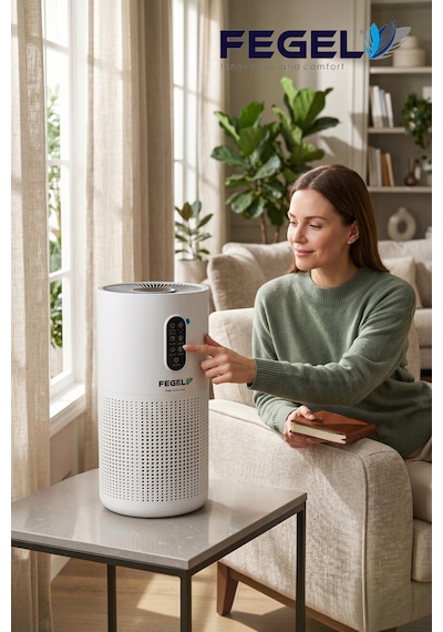 Fegel FG-M03N WiFi H13 HEPA Aromaterapili Çocuk Kilitli Gece Lambalı Hava Temizleyici