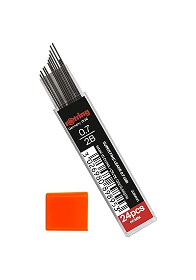 0,7 Mm 2b Süper Polimer Kalem Kurşun - 3'lü Paket - Toplam 72 Kurşun - Mekanik Kurşun Kalemler İçin Yedekler