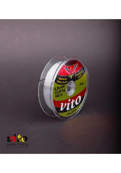 Vito Süper Strong Monoflament Şeffaf Misina 160 Metre 0,24mm - Standart